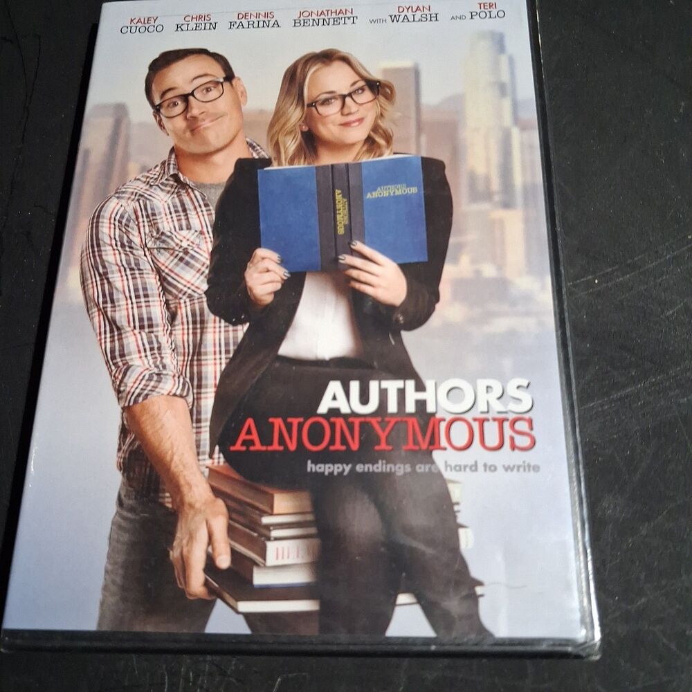 NEW Authors Anonymous DVD Kaley Cuoco Chris Klein RomCom Comedy Movies Writers